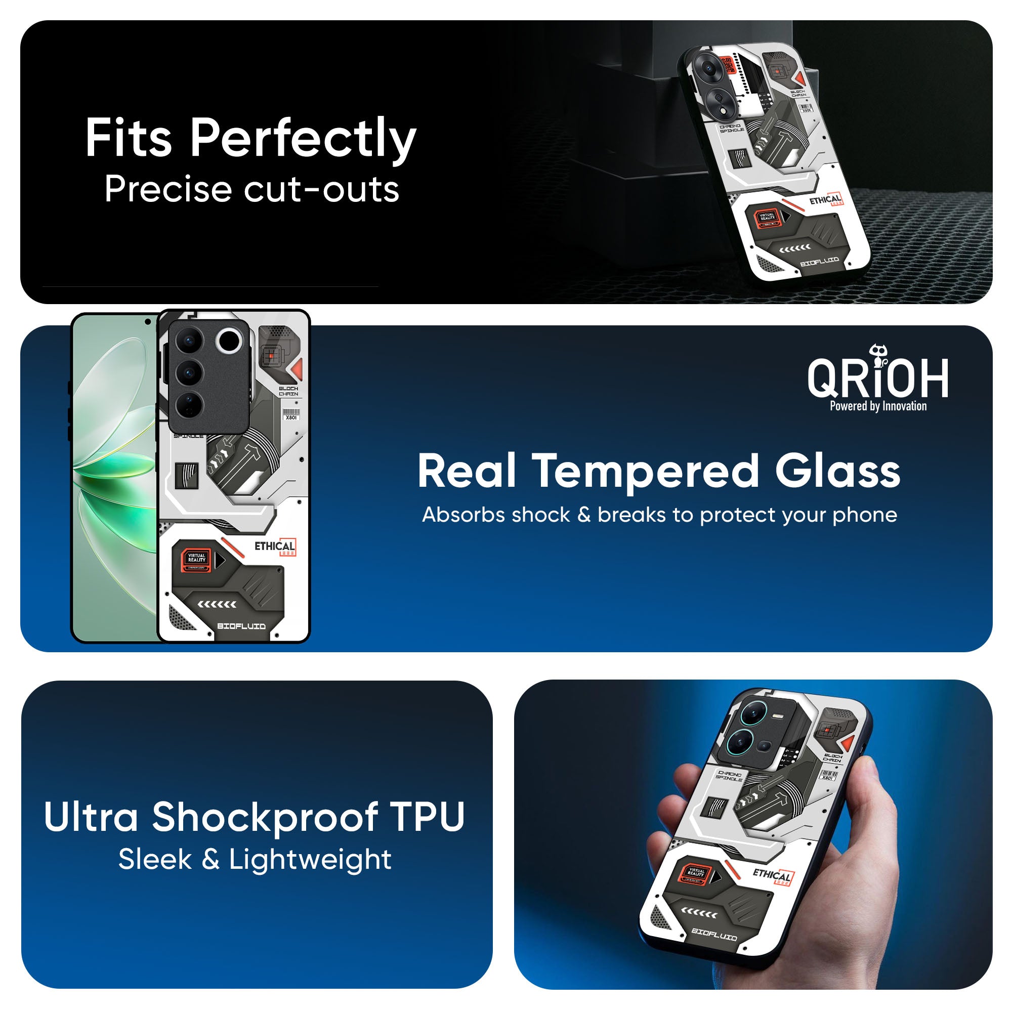 Explore Circuit Glass Case for Vivo X50 Pro