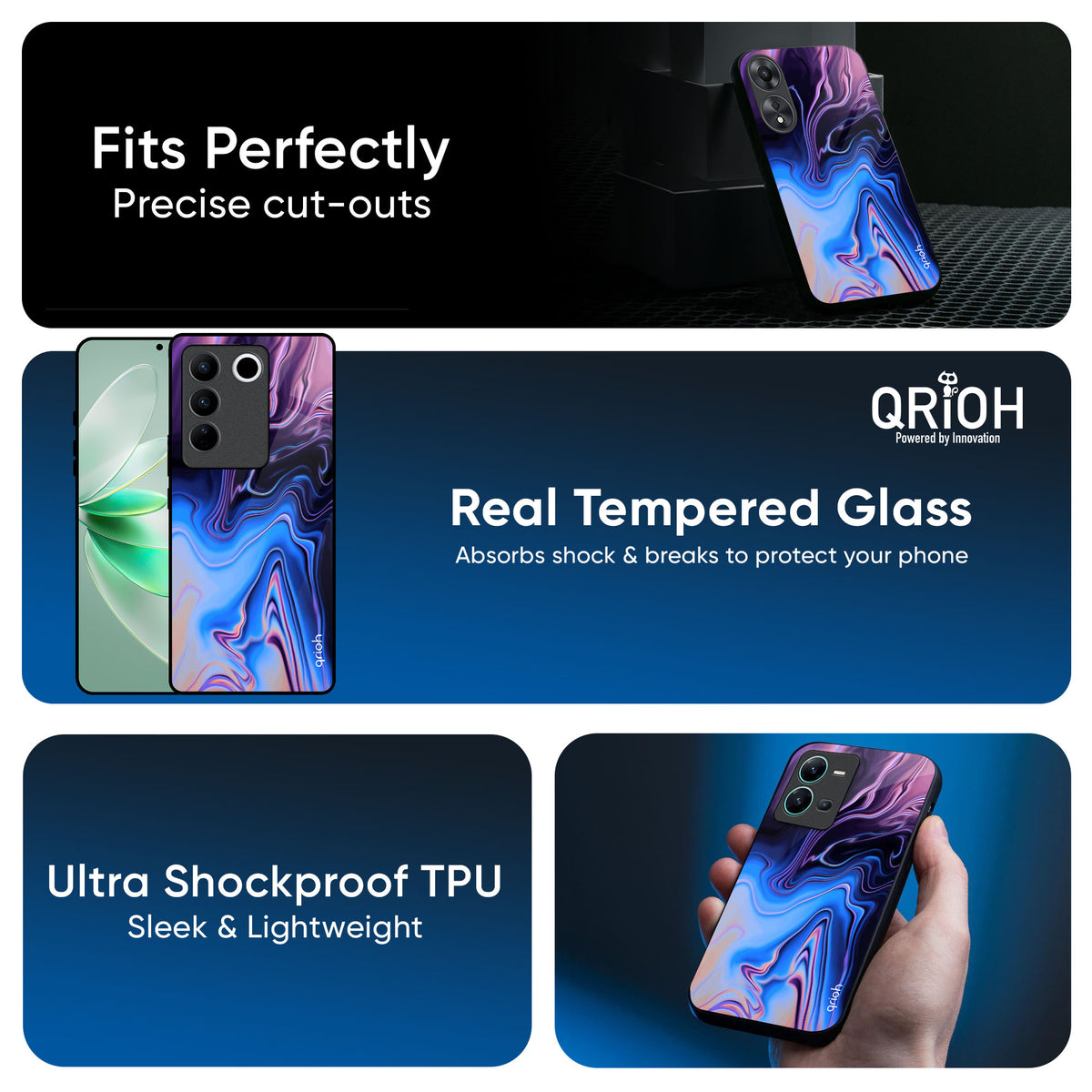 Psychic Texture Glass Case for Vivo X200 5G
