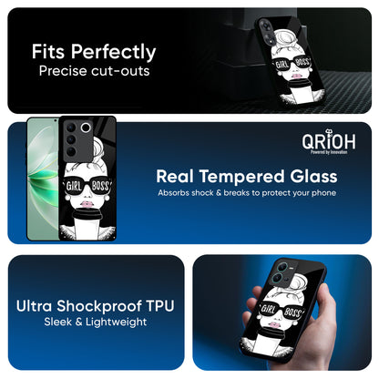 Girl Boss Glass Case For IQOO 13 5G