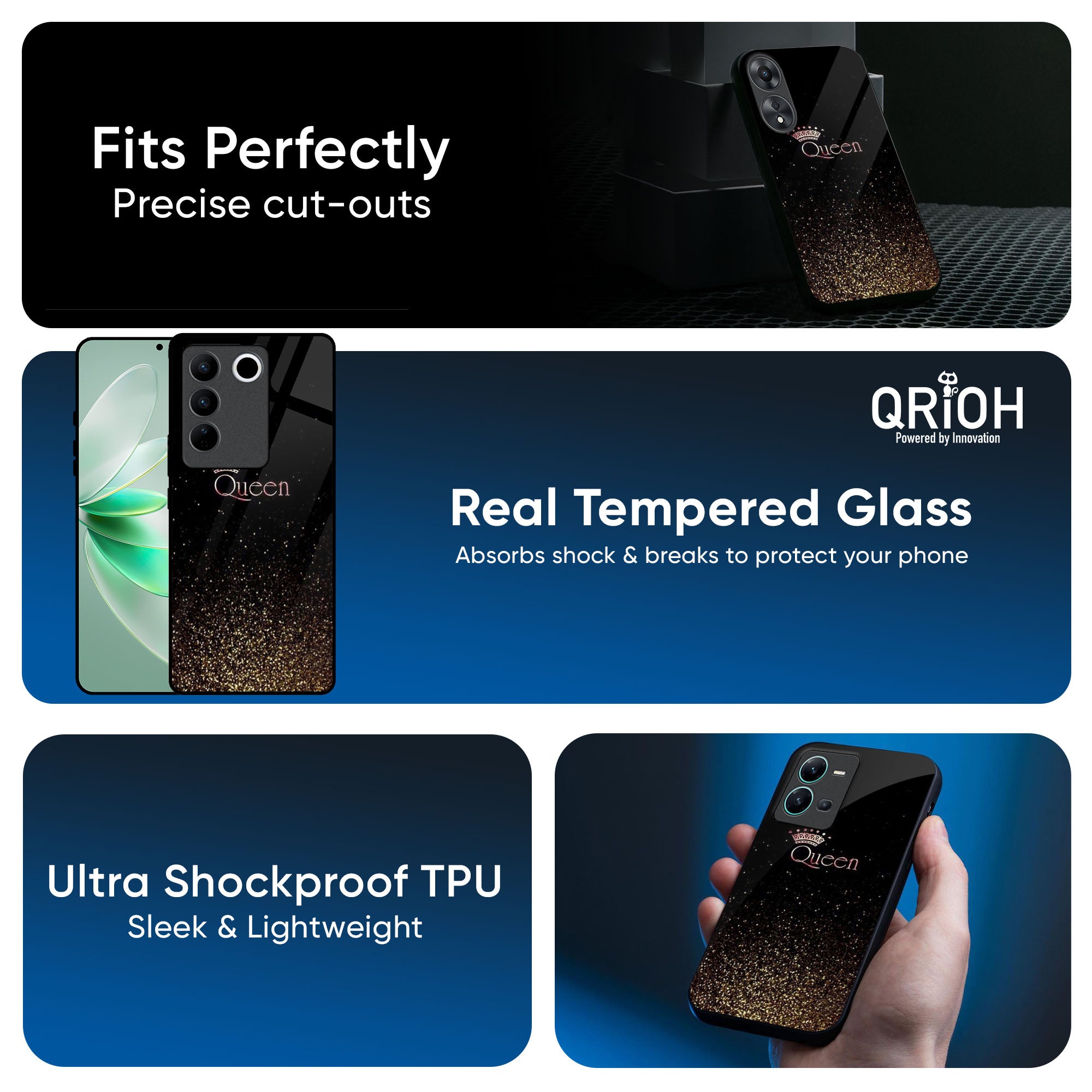 I Am The Queen Glass Case for IQOO 13 5G