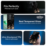 Floating Floral Print Glass Case for IQOO Z9s Pro 5G