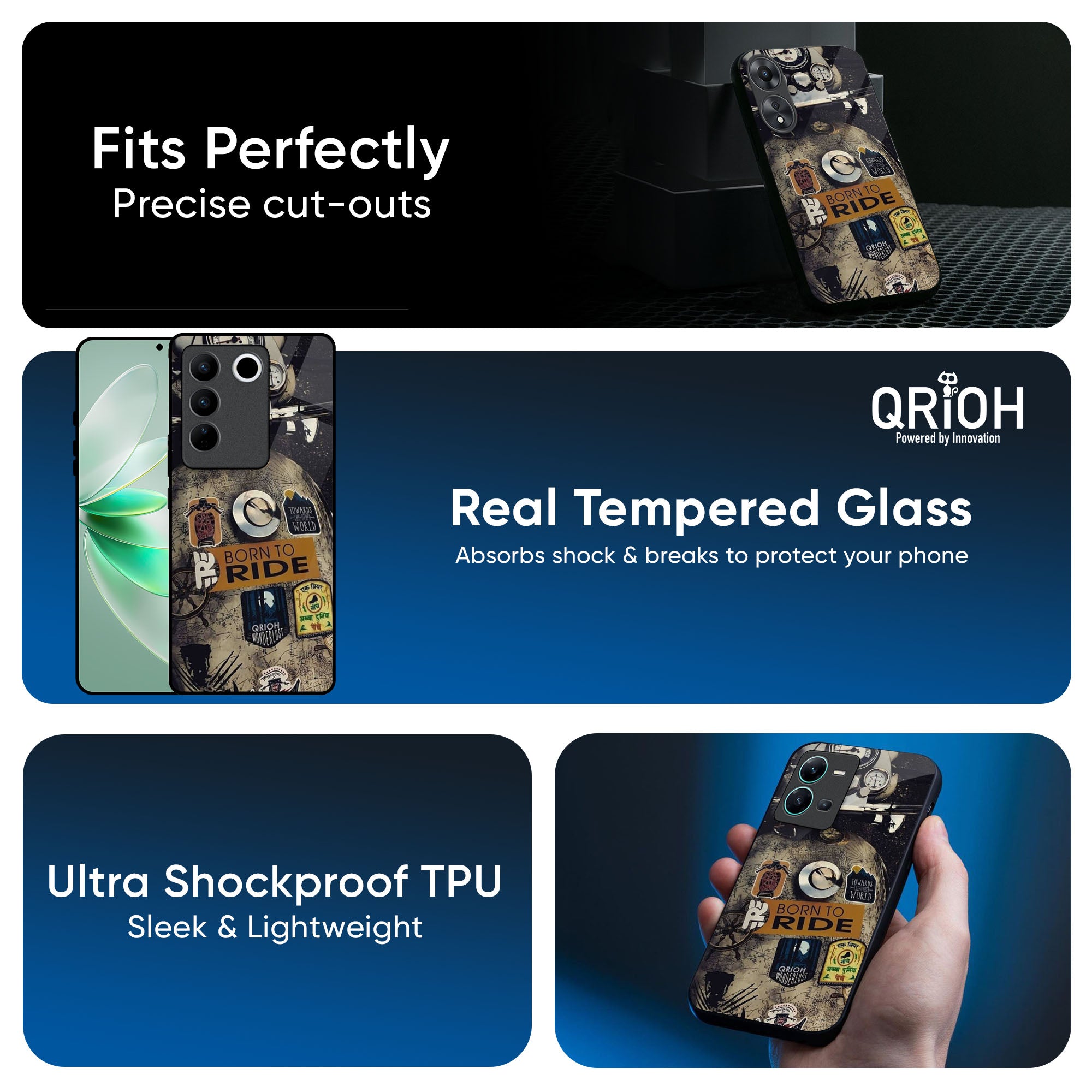 Ride Mode On Glass Case for IQOO 13 5G