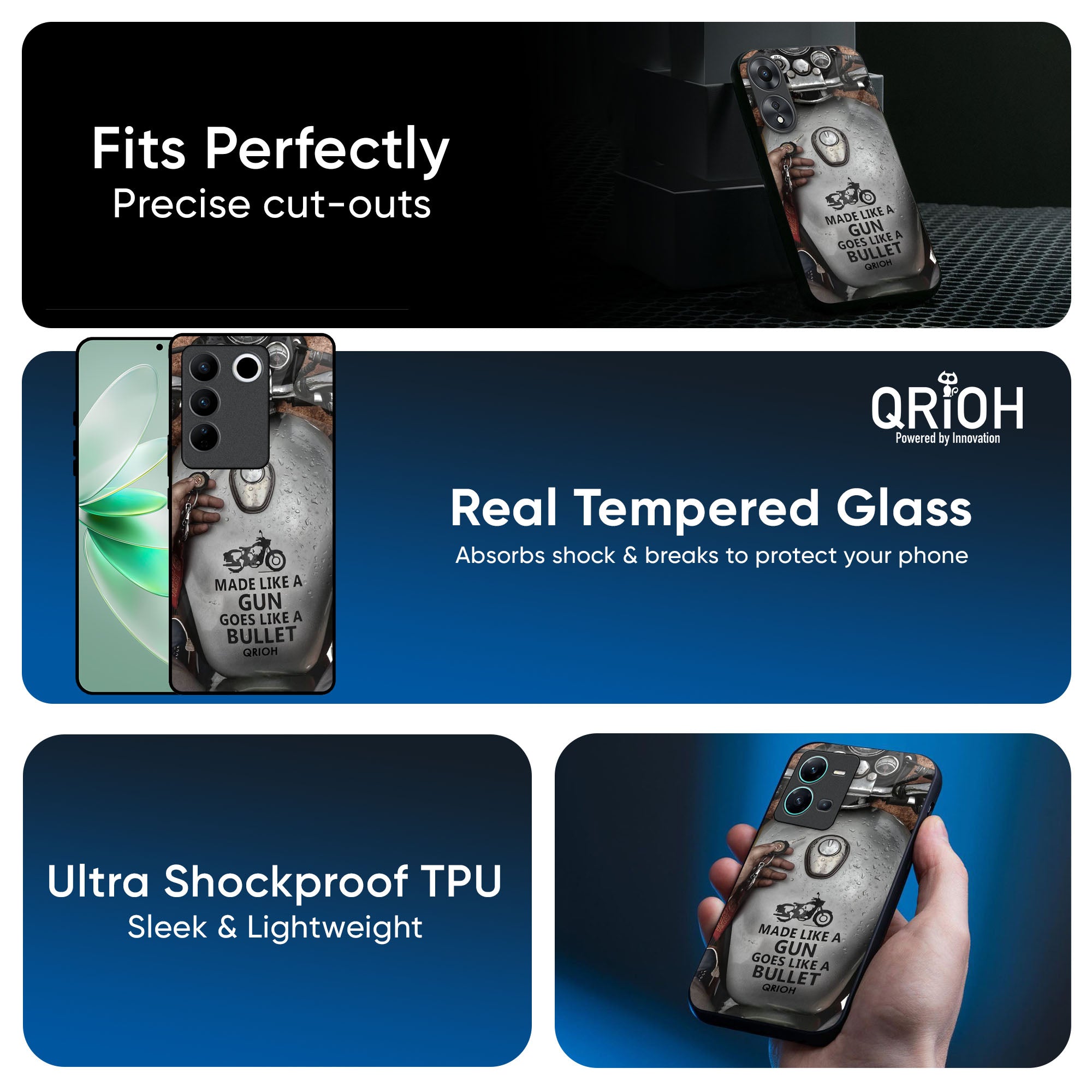 Royal Bike Glass Case for IQOO 13 5G