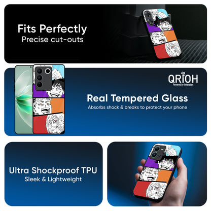 Anime Sketch Glass Case for IQOO 13 5G