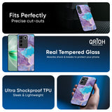 Alcohol ink Marble Glass Case for IQOO Z9s Pro 5G