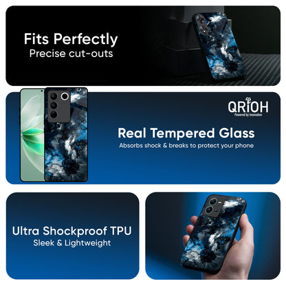 Cloudy Dust Glass Case for IQOO Z9s Pro 5G