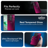 Pink Burst Glass Case for Vivo X200 5G