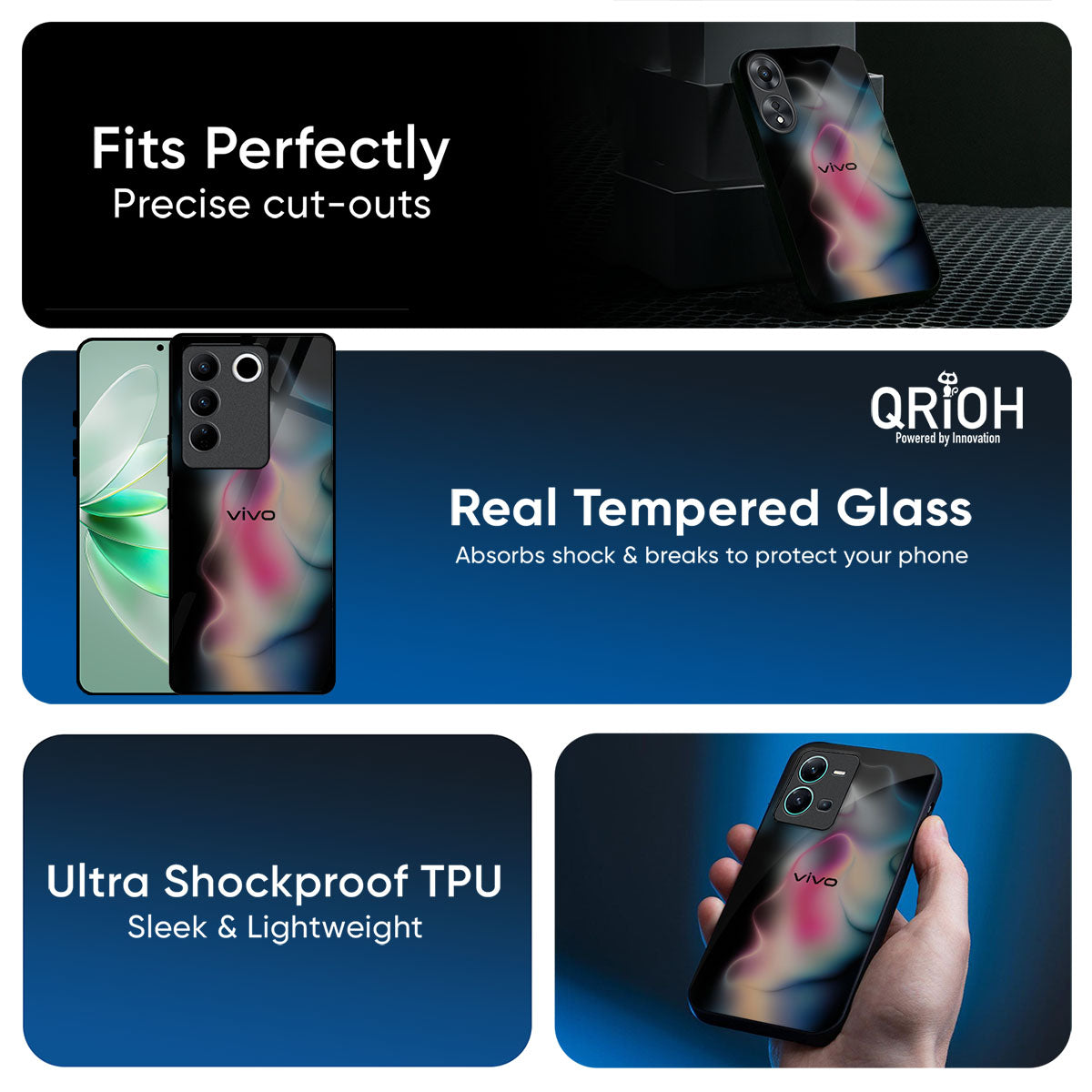 Colorful Palette Glass Case for Vivo T3 Pro 5G