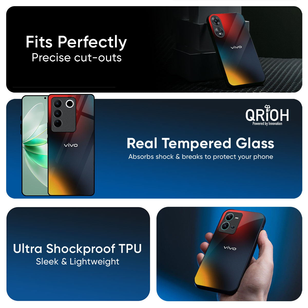 Prismatic Glass Case for IQOO Z9s Pro 5G