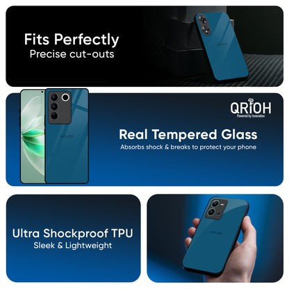 Cobalt Blue Glass Case for IQOO 13 5G