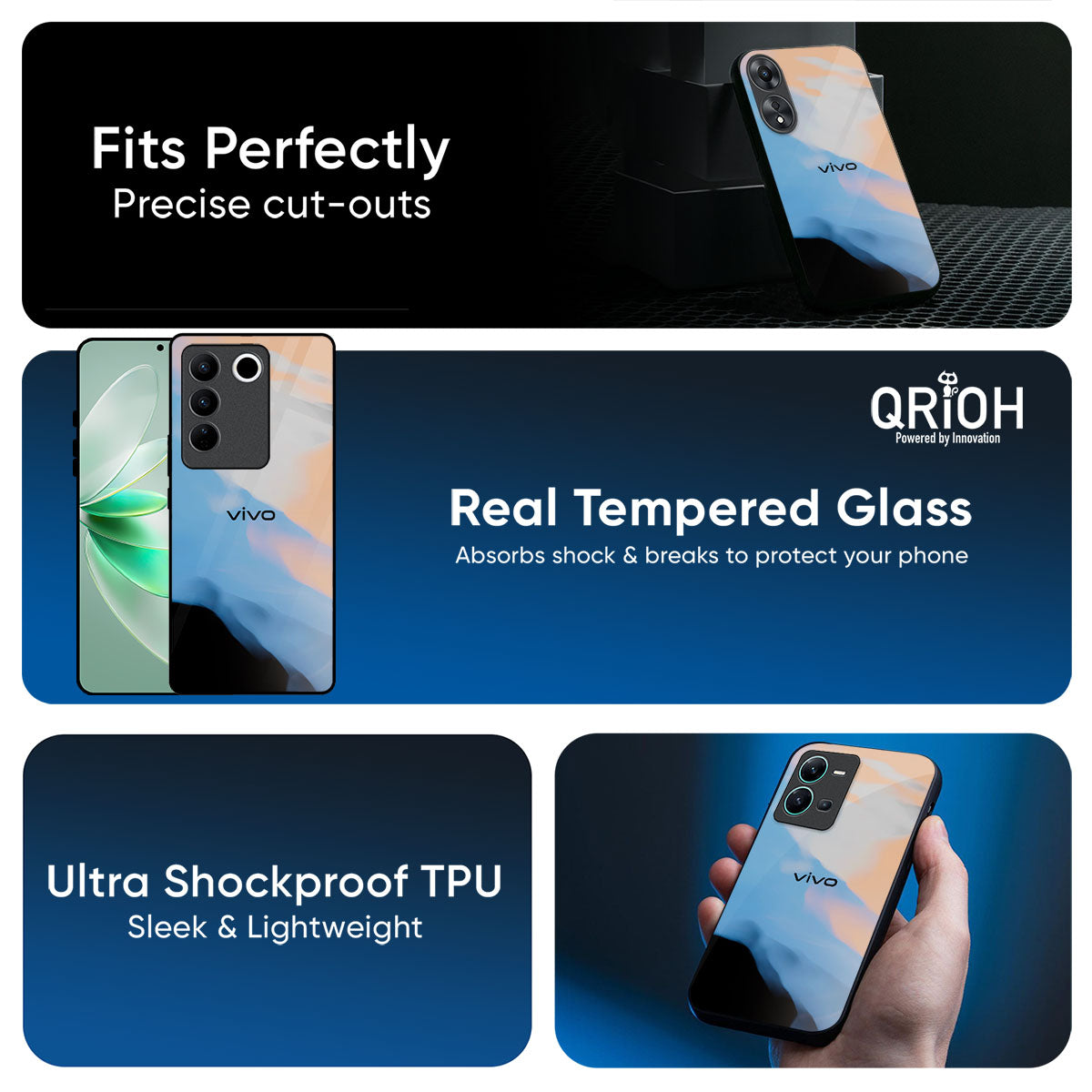 Winter Mountain Glass Case for IQOO Z9s Pro 5G
