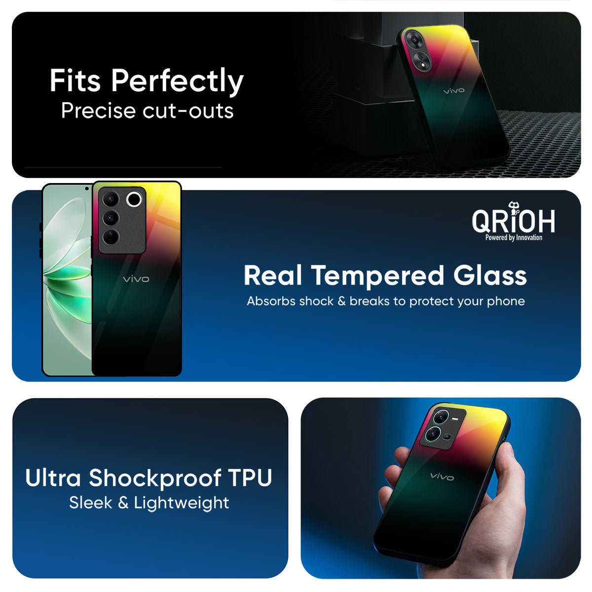 Sunland Gradient Glass Case for IQOO 13 5G