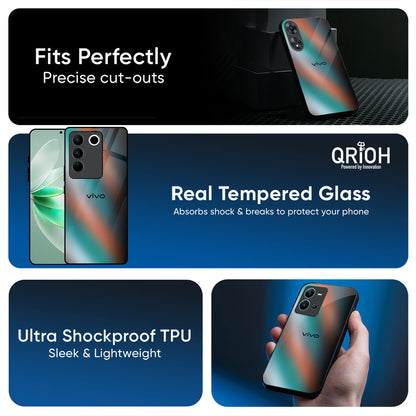 Melted Emerald Glass Case for IQOO Z9s Pro 5G