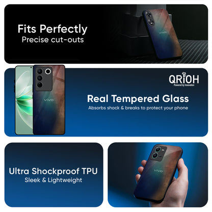 Rusty Gradient Glass Case for Vivo X200 5G