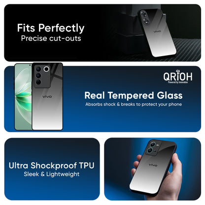 Zebra Gradient Glass Case for IQOO Z9s Pro 5G