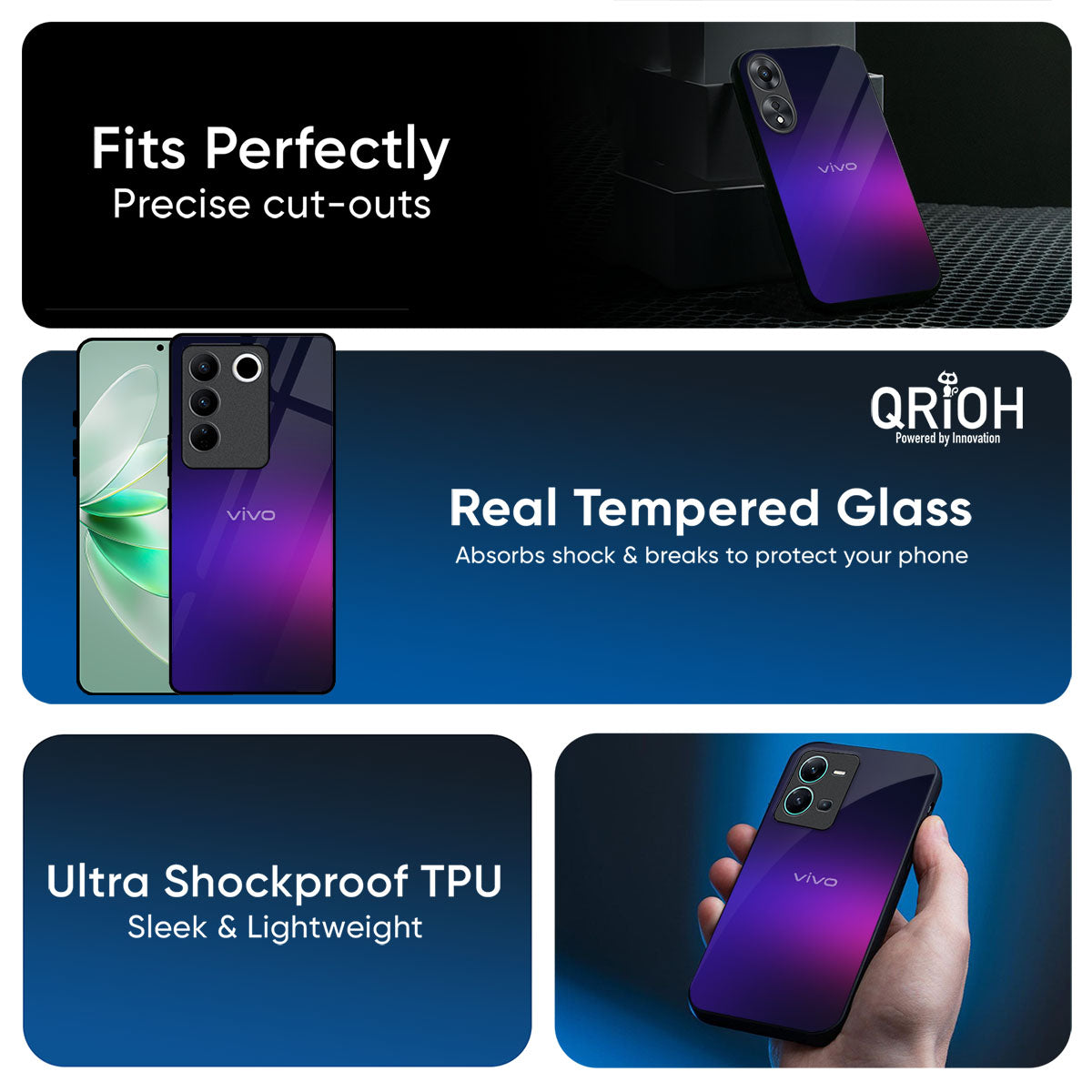 Dual Magic Tone Glass Case for Vivo Y300 5G