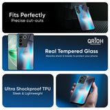 Blue Swan Shadow Glass Case for Vivo X200 5G