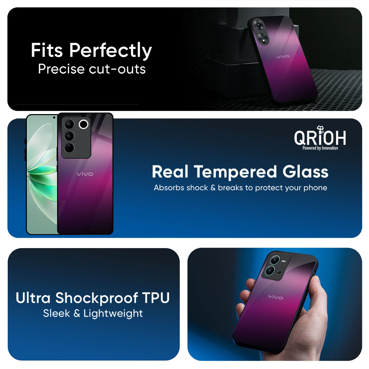 Knight Pink Glass Case for Vivo Y300 5G