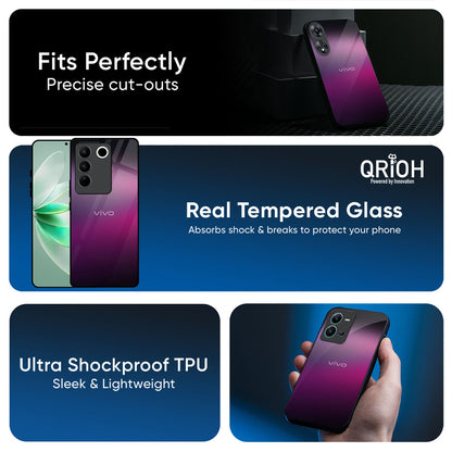 Knight Pink Glass Case for IQOO Z9s Pro 5G