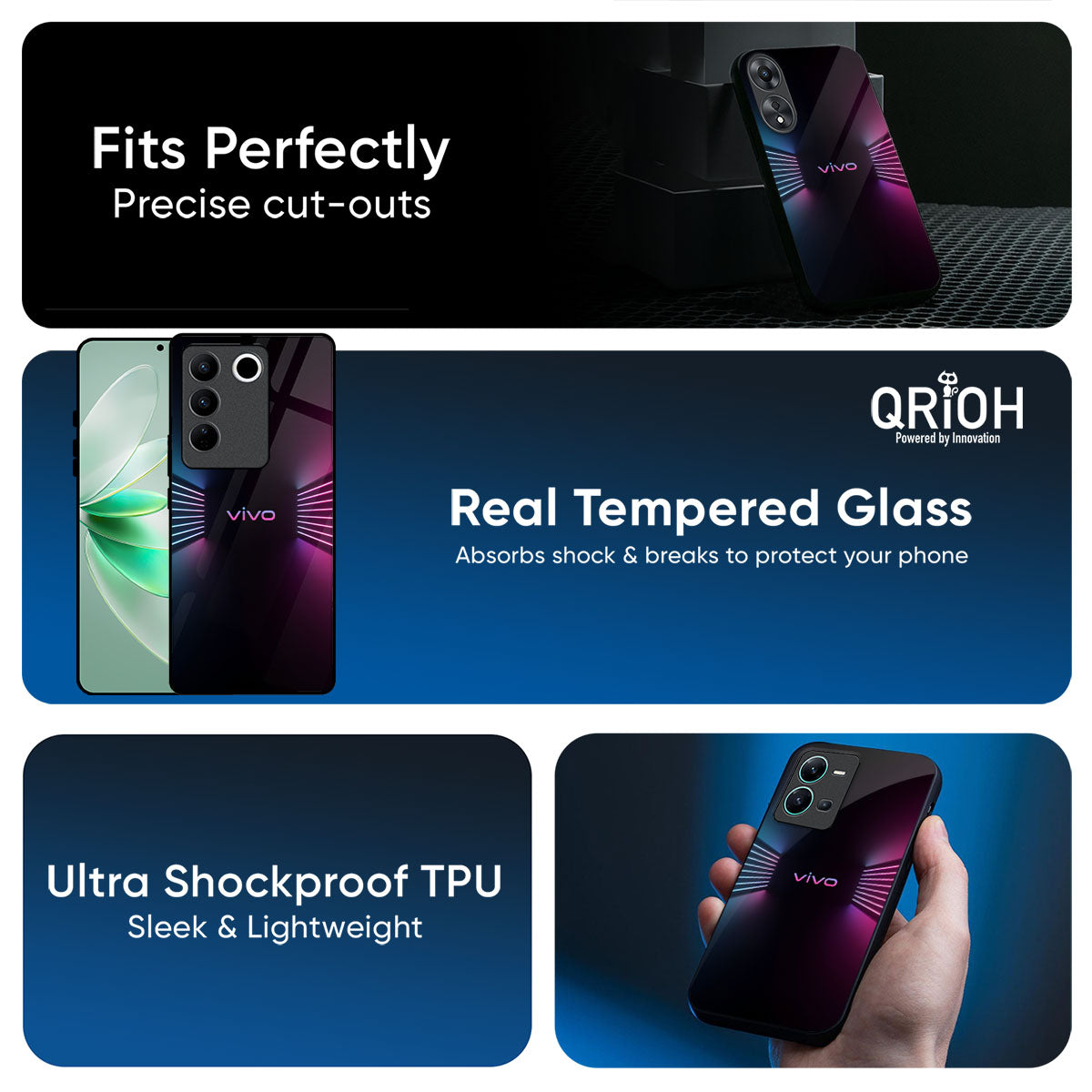 Disco Line Glass Case for IQOO Z9s Pro 5G