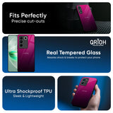 Purple Ombre Pattern Glass Case for Vivo X200 5G