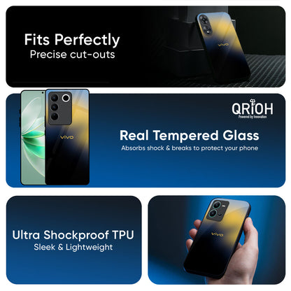 Sunflower Garden Glass Case for IQOO Z9s Pro 5G