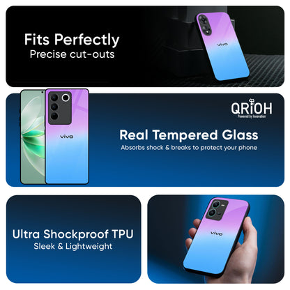 Unicorn Pattern Glass Case for IQOO Z9s Pro 5G