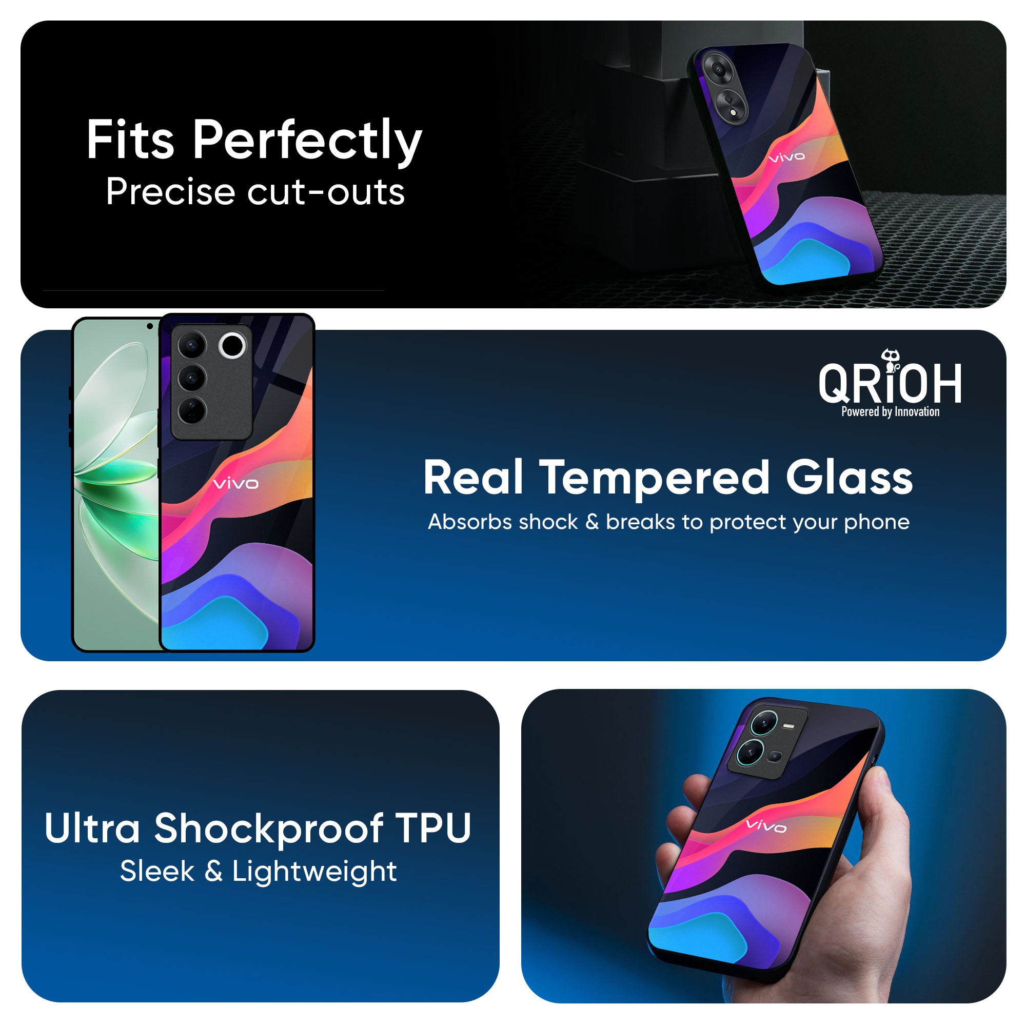 Colorful Fluid Glass Case for IQOO 13 5G