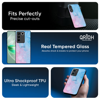 Mixed Watercolor Glass Case for IQOO Z6 5G