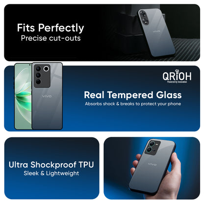 Dynamic Black Range Glass Case for IQOO Z9s Pro 5G