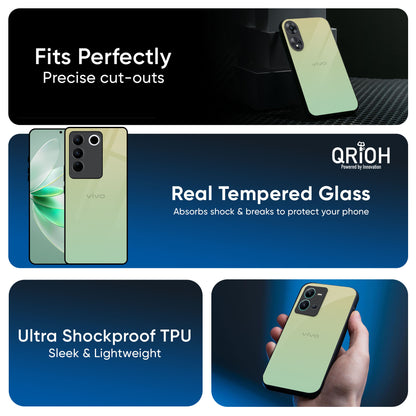Mint Green Gradient Glass Case for IQOO 13 5G