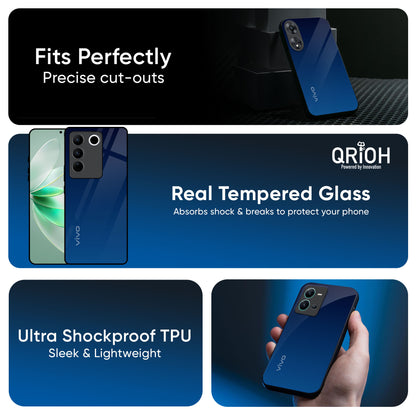 Very Blue Glass Case for IQOO Z9s Pro 5G