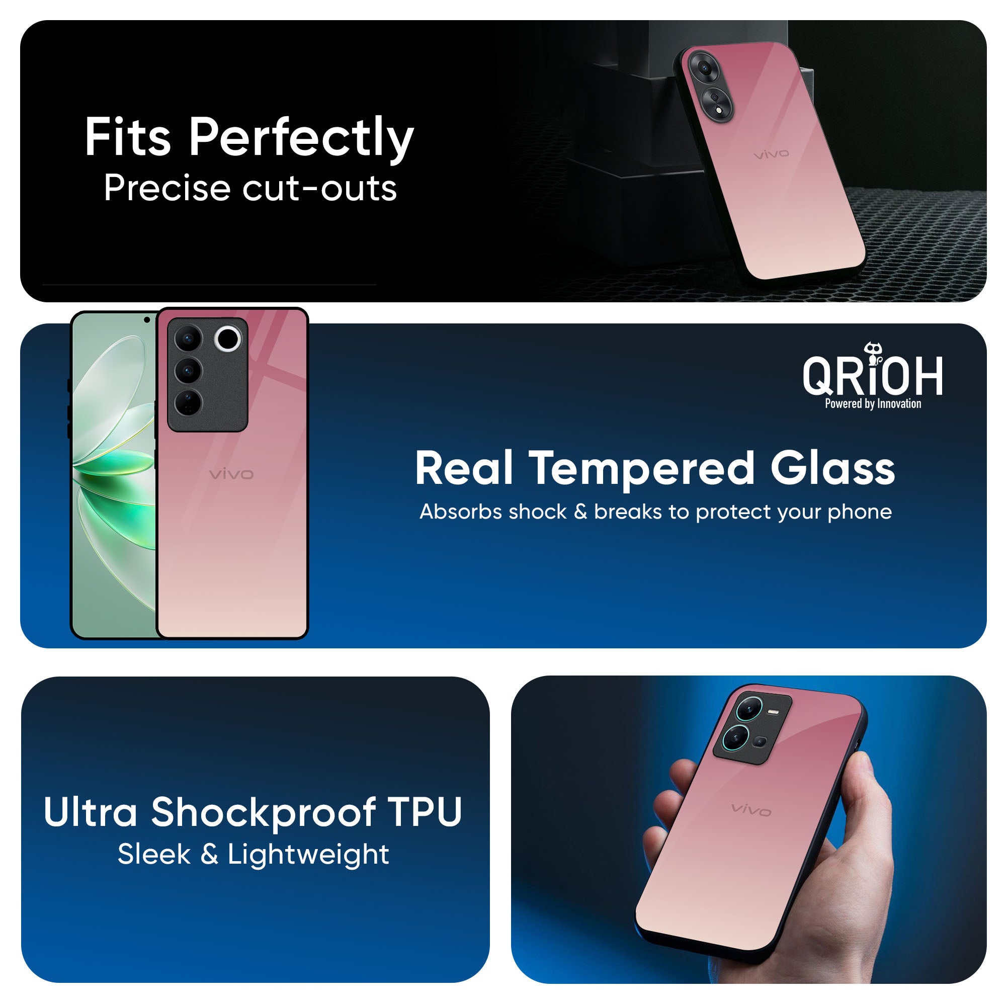 Blooming Pink Glass Case for IQOO 13 5G