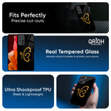 Luxury Fashion Initial Glass Case for Redmi Note 14 Pro 5G