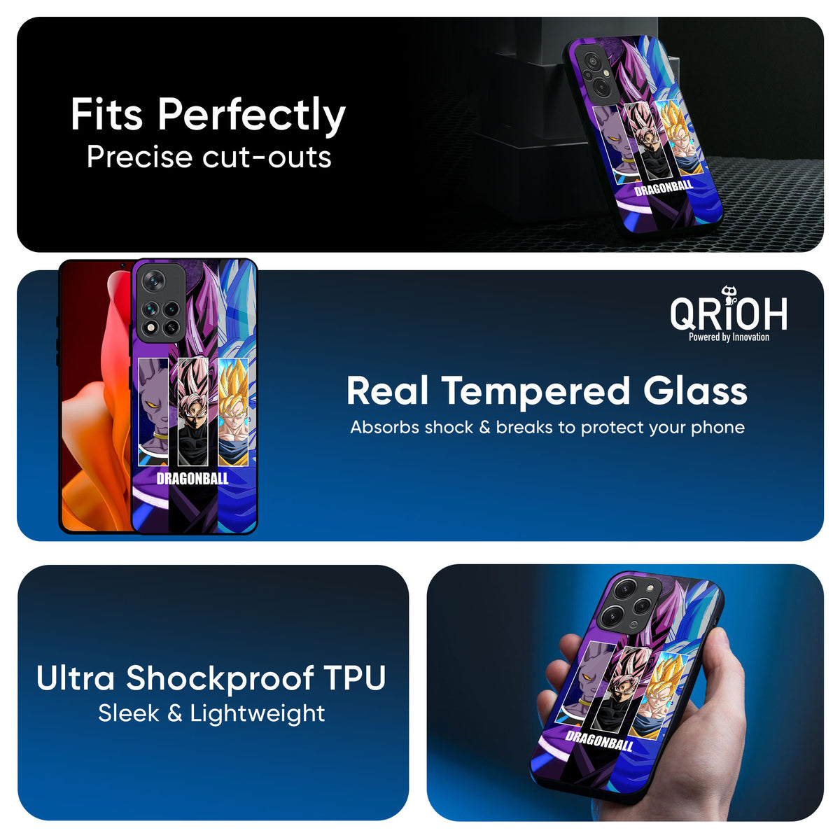 DGBZ Glass Case for Redmi Note 11 Pro Plus 5G