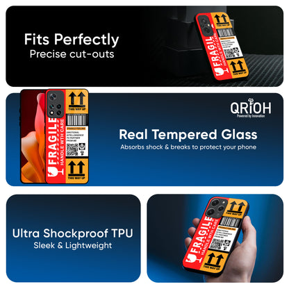 Handle With Care Glass Case for Redmi Note 14 5G