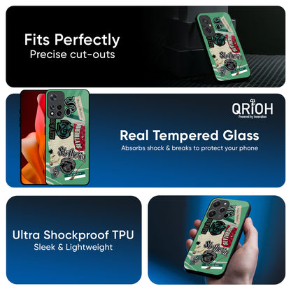 Slytherin Glass Case for Redmi Note 11 Pro Plus 5G