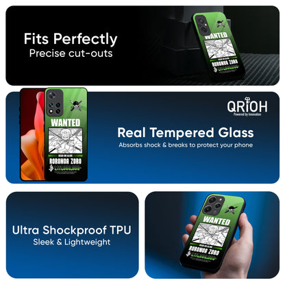 Zoro Wanted Glass Case for Redmi Note 14 5G