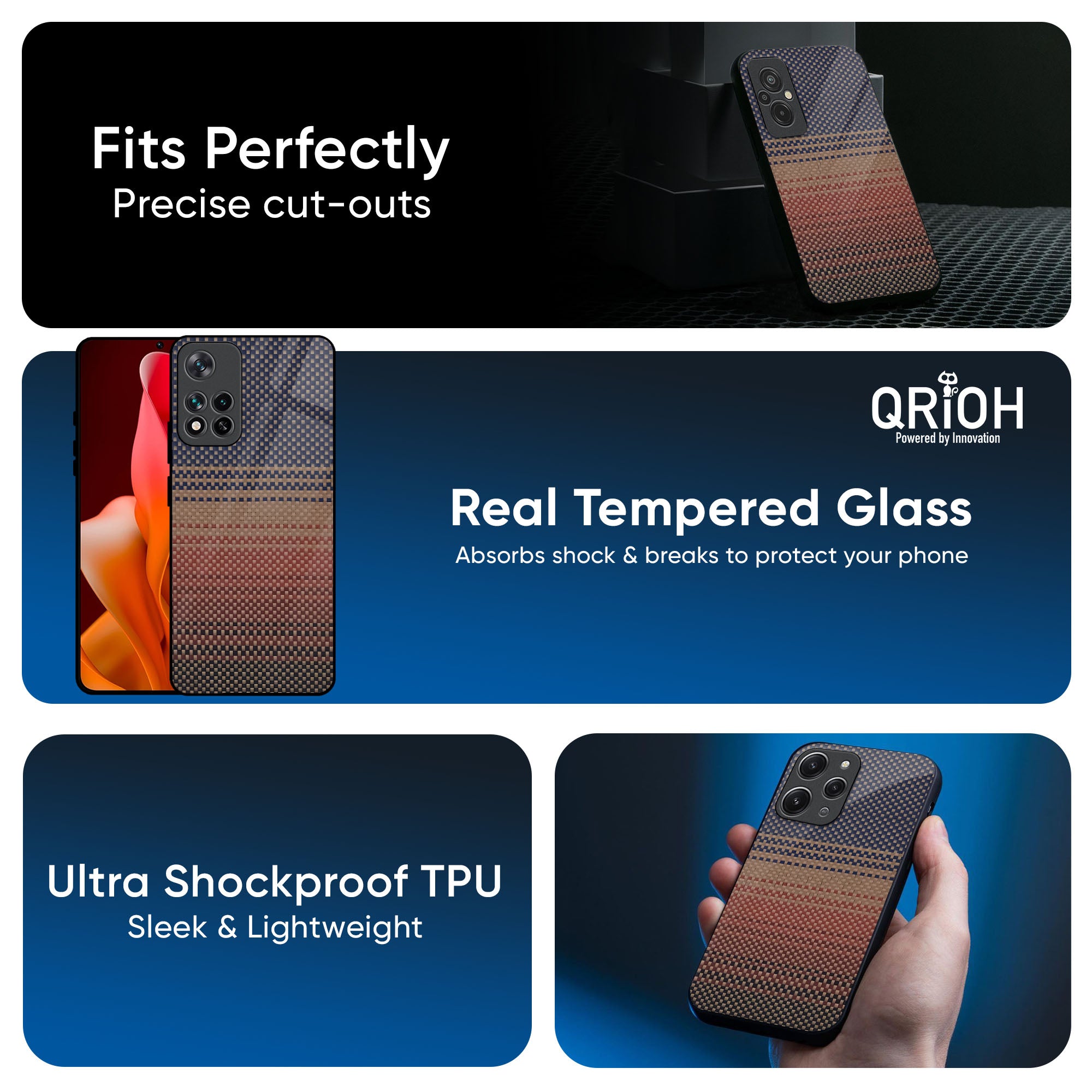 Fiber Artistry Glass Case for Redmi Note 12 5G