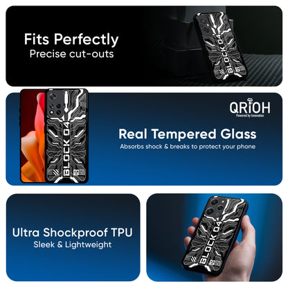 Monochrome Magic Glass Case for Redmi Note 12 5G