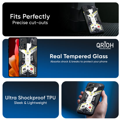 Car Enthusiast Glass Case for Redmi Note 12 5G