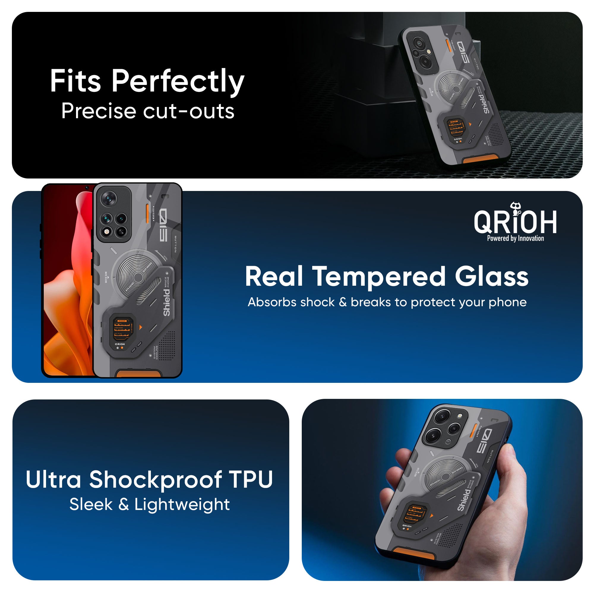 Tech Lifestyle Glass Case for Redmi Note 12 5G