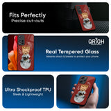 Astronaut Bear Glass Case for Redmi Note 13 5G