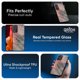 Pink And Grey Marble Glass Case For Redmi Note 14 5G