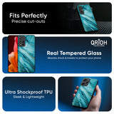 Ocean Marble Glass Case for Redmi Note 14 Pro 5G