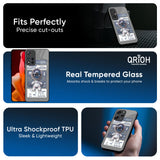 Space Flight Pass Glass Case for Redmi Note 14 Pro Plus 5G