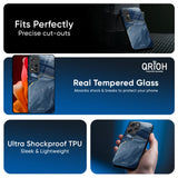 Deep Ocean Marble Glass Case for Redmi Note 14 Pro Plus 5G