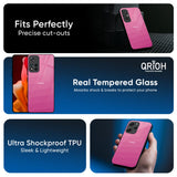 Pink Ribbon Caddy Glass Case for Mi 14 CIVI
