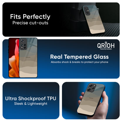 Abstract Mountain Pattern Glass Case for Mi 14 CIVI