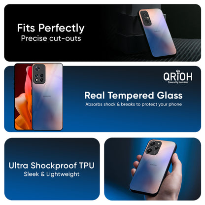 Blue Mauve Gradient Glass Case for Redmi Note 14 5G